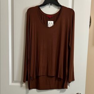 Elegant Brown Women's Top